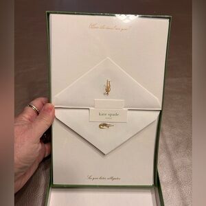 Kate Spade word icons Stationery Set new sealed 10 cards